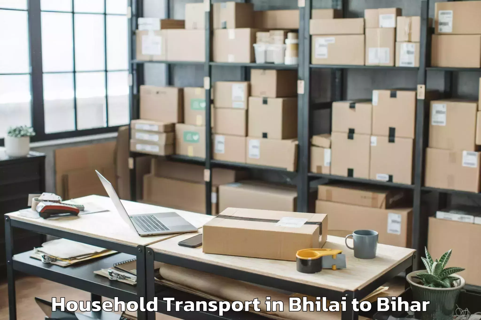 Quality Bhilai to Bettiah Household Transport